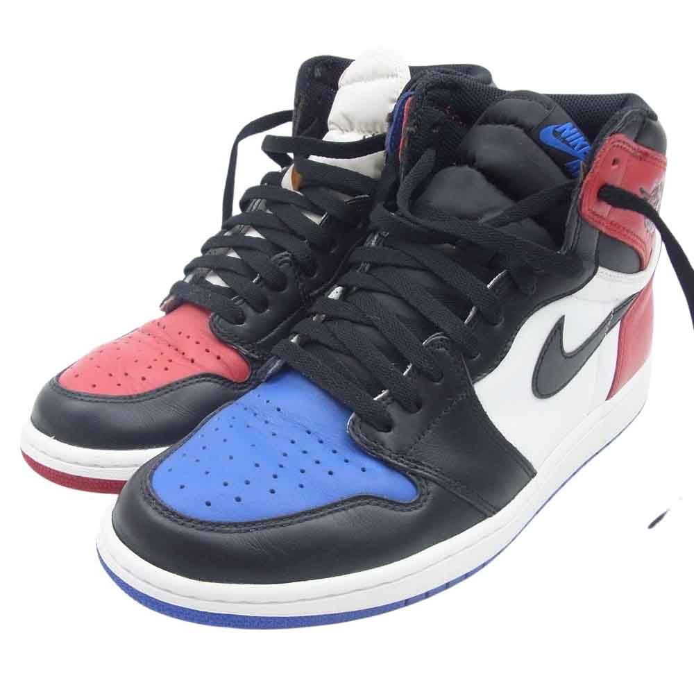 NIKE ナイキ 555088-026 Air Jordan 1 フェイクバスターズ鑑定済 エアジョーダン Retro High Top 3 レトロ ハイ トップ3 スニーカー レッド系 ブルー系 ブラック系 28cm【中古】