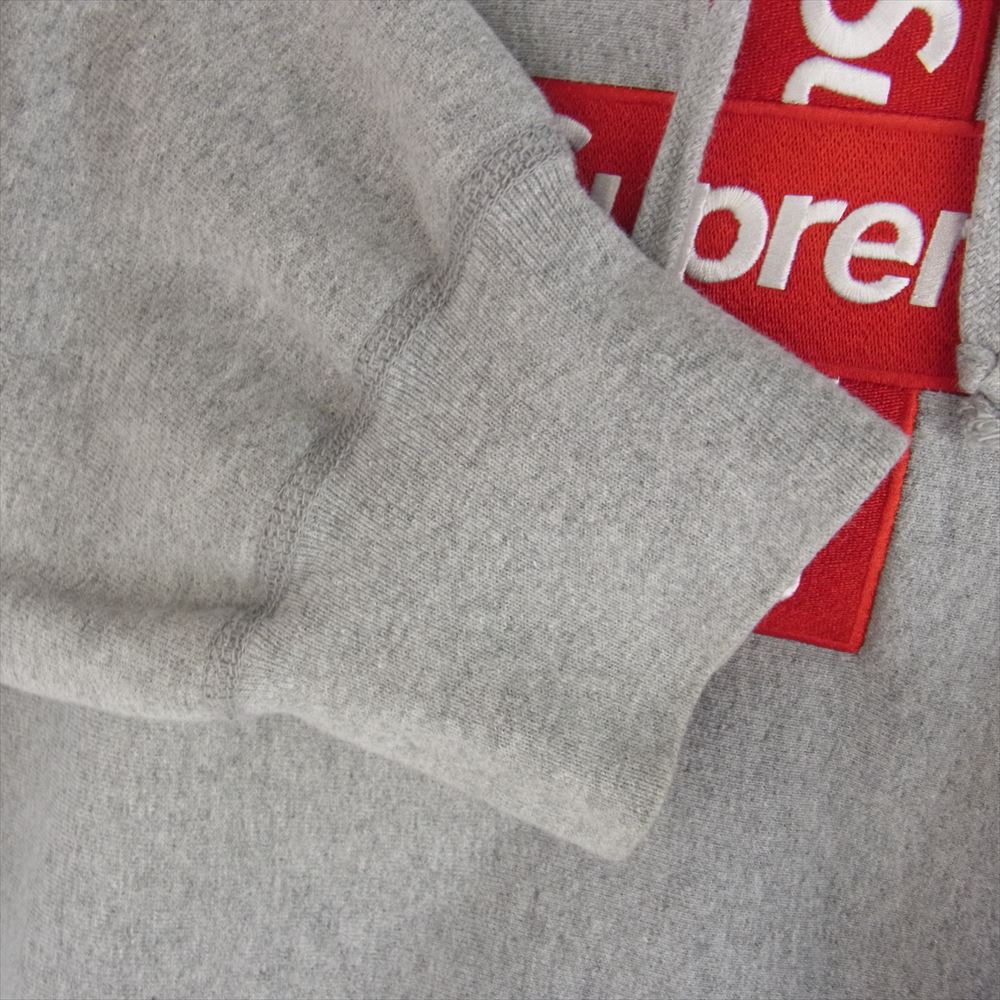 Supreme シュプリーム 22AW Box Logo Crewneck Sweatshirt  ボックスロゴ クルーネック スウェット ブラック グレー系 L【中古】