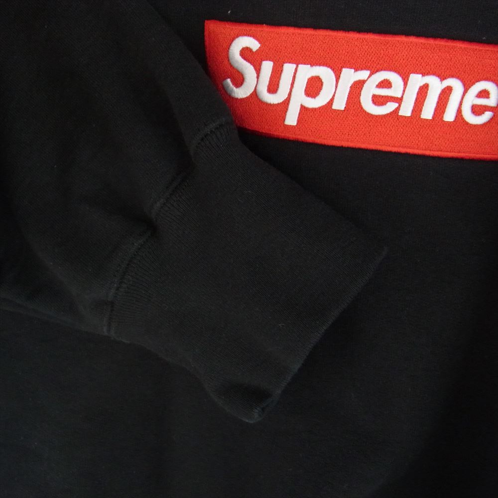 Supreme シュプリーム 20AW  Cross Box Logo Hooded Sweatshirt クロスボックスロゴ フーディー プルオーバー パーカー スウェット パーカー ブラック系 L【中古】