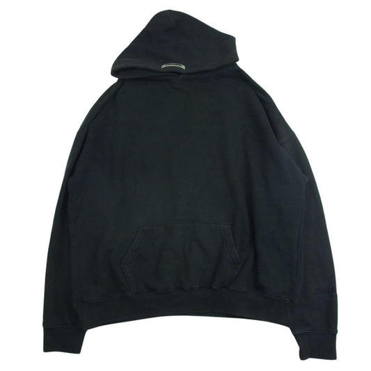 FEAR OF GOD フィアオブゴッド FOG ESSENTIALS エッセンシャルズ 国内正規品 リフレクティブ バックロゴ プルオーバー パーカー フーディ ブラック系 L【中古】