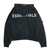 FEAR OF GOD フィアオブゴッド FOG ESSENTIALS エッセンシャルズ 国内正規品 リフレクティブ バックロゴ プルオーバー パーカー フーディ ブラック系 L【中古】