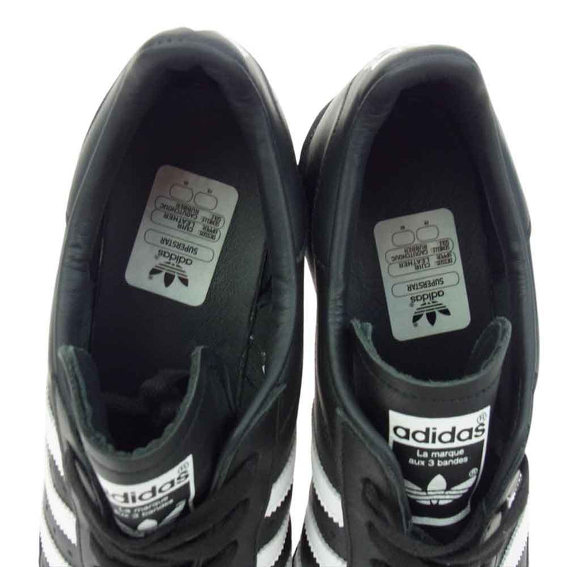 adidas アディダス JI2026 Superstar 82 スーパースター ローカット スニーカー ブラック系 30cm【中古】