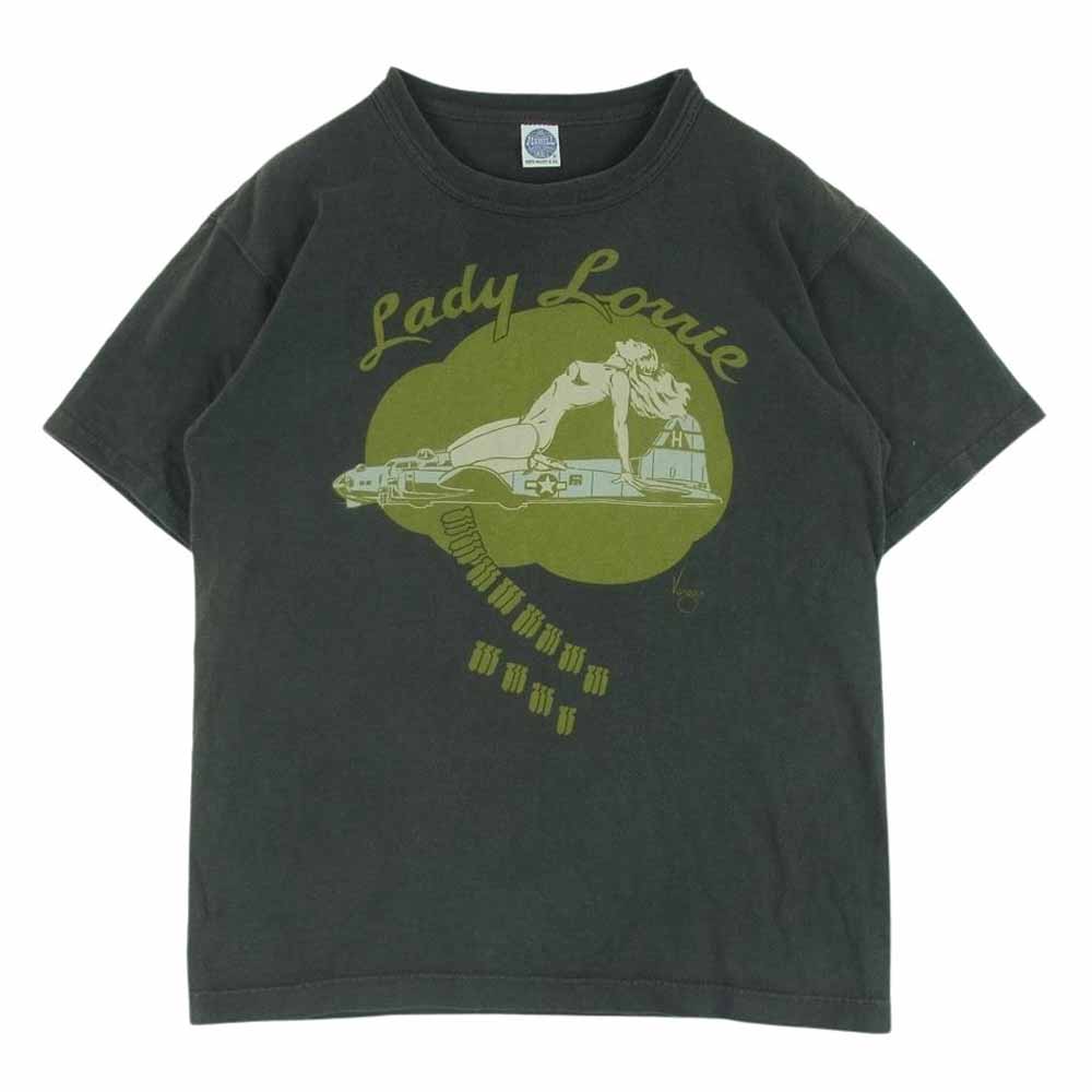 TOY'S McCOY トイズマッコイ NOSE ART HELL'S ANGEL プリント 半袖 Tシャツ グレー系 S【中古】