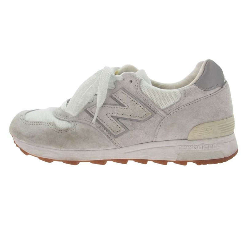 NEW BALANCE ニューバランス M1400JWH USA製 1400 スエード メッシュ スニーカー グレー系 25.5cm【中古】