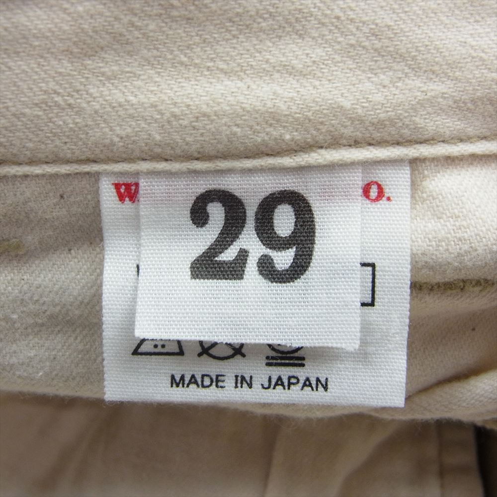 WAREHOUSE ウエアハウス Lot.1082 チノ トラウザーズ  ミリタリー チノパン ベージュ ベージュ系 29【中古】