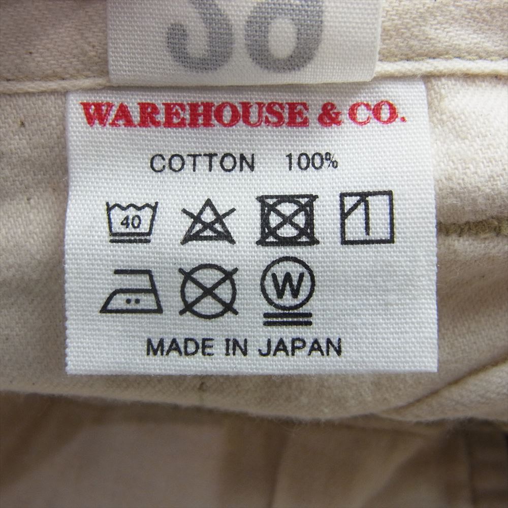 WAREHOUSE ウエアハウス Lot.1082 チノ トラウザーズ  ミリタリー チノパン ベージュ ベージュ系 29【中古】