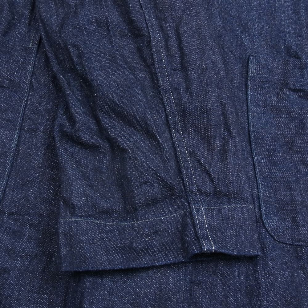 WAREHOUSE ウエアハウス 2119 SHOP COAT ライトオンス デニム ショップ コート インディゴブルー系 36【中古】