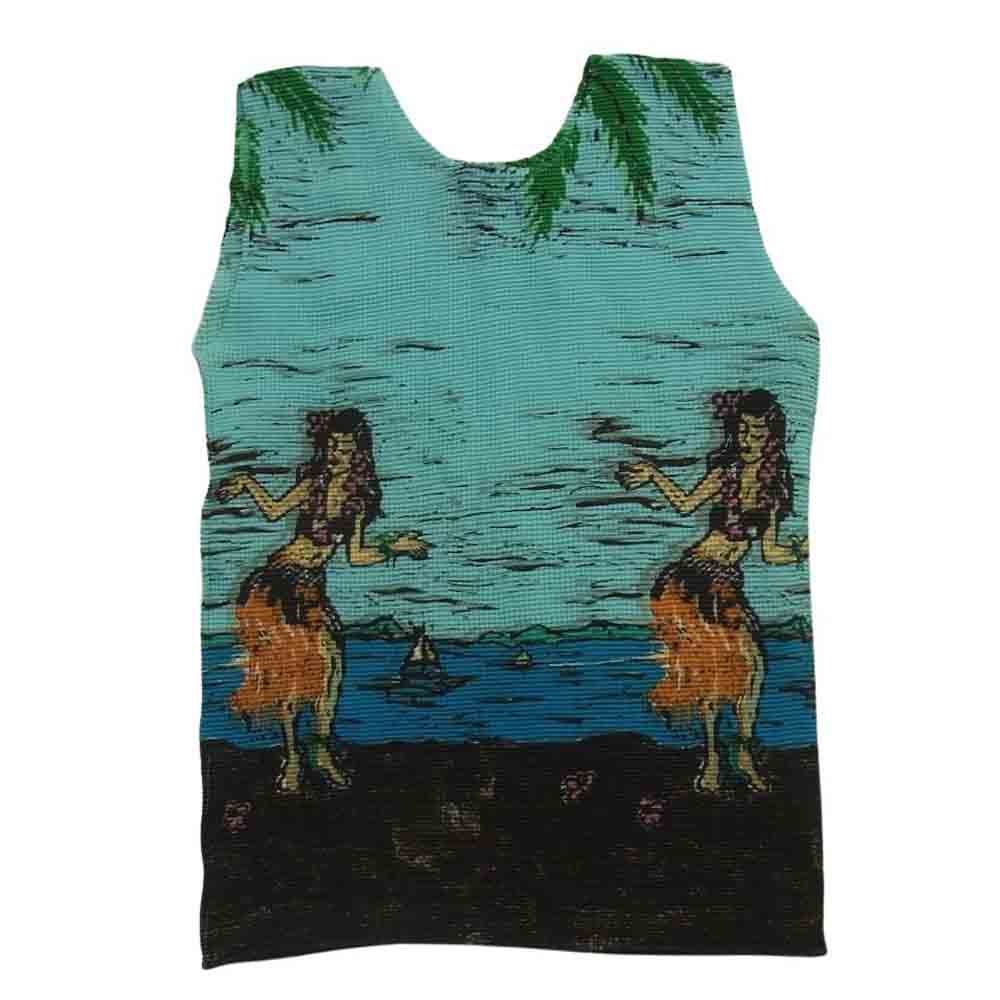 ISSEY MIYAKE イッセイミヤケ MI51FR512 Me ミー フラダンス ボックスプリーツ加工 ノースリーブ カットソー ライトブルー系【中古】