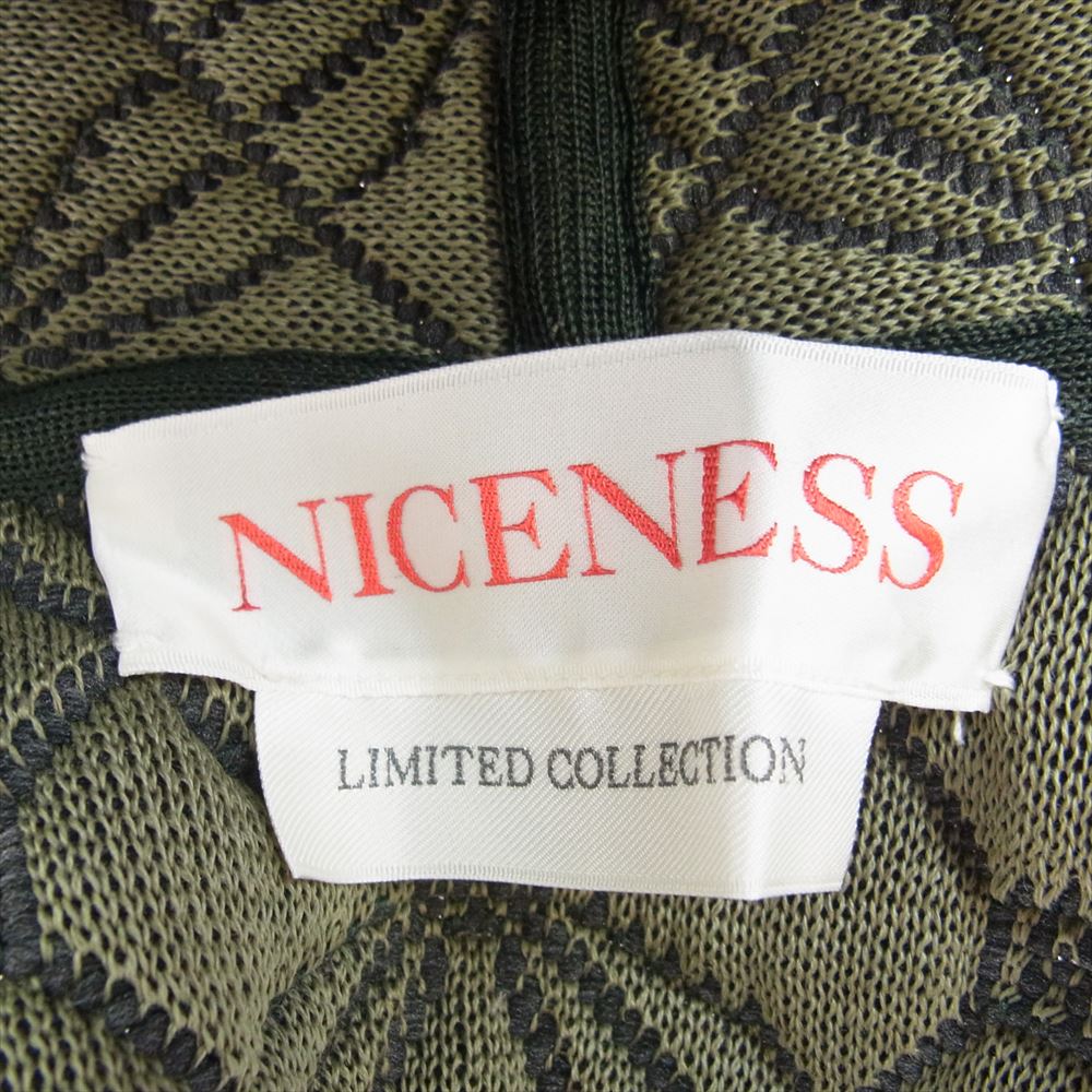 ナイスネス 22AW CHAS SRY バラクラバ ニット フード カーキ系 ブラウン系【美品】【中古】
