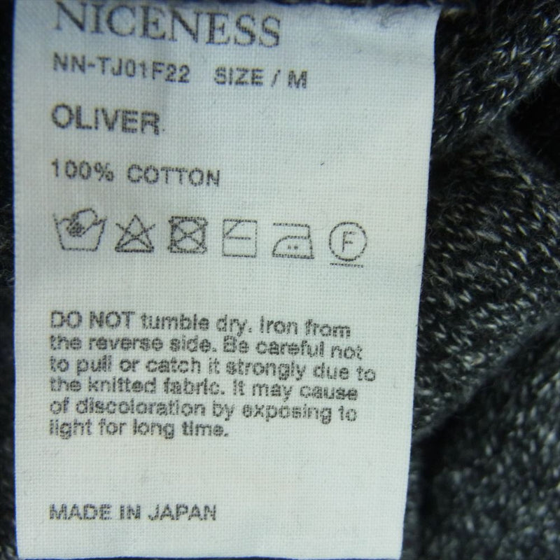 ナイスネス 22AW NN-TJ01F22 OLIVER オリバー モック ツイステッド ヤーン トラウザー パンツ グレー系 M【中古】