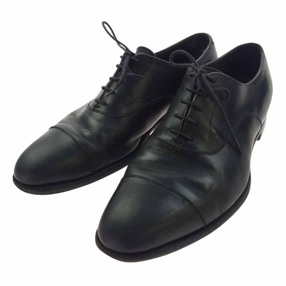 友二郎 ストレートチップ レザー シューズ ブラック系 26.5【中古】