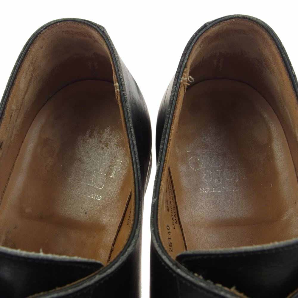 CROCKETT&JONES クロケットアンドジョーンズ 25140 Norwich ノリッチ ストレートチップ レザー シューズ ブラック系 8.5【中古】