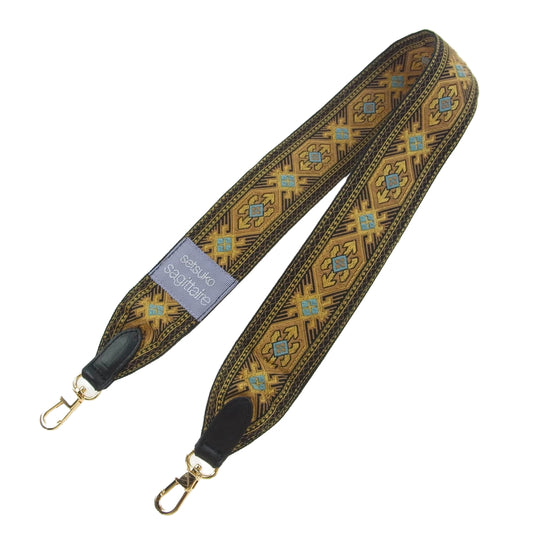 セツコサジテール チロリアン ショルダー ストラップ イエロー マルチカラー系【中古】