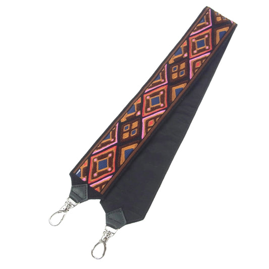 セツコサジテール SST-011 相良刺繍 赤 ショルダー ストラップ レッド マルチカラー系【中古】