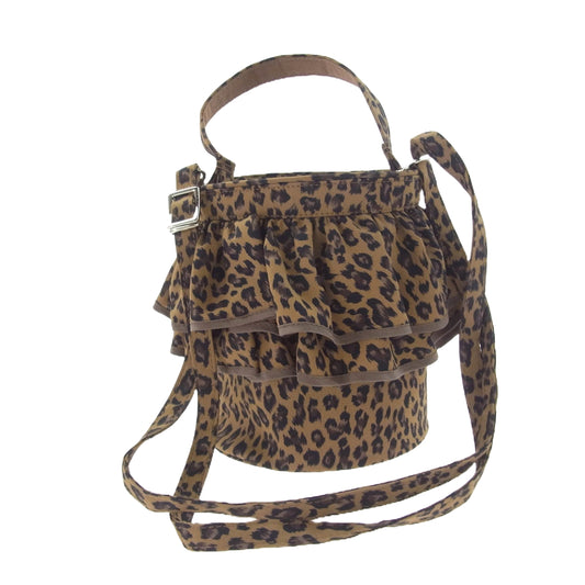 セツコサジテール シティ 2WAY ショルダー ハンド バッグ レオパード ブラウン系【極上美品】【中古】