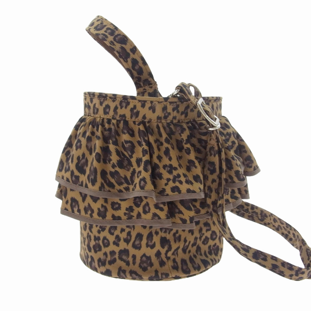 セツコサジテール シティ 2WAY ショルダー ハンド バッグ レオパード ブラウン系【極上美品】【中古】
