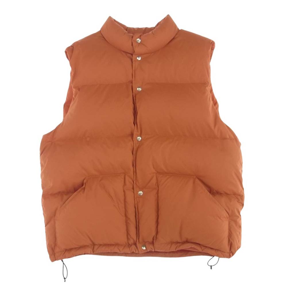 BEAMS ビームス 23AW 92-06-0049 B:MING ビーミング 河田ダウン 撥水 マウンテン ダウンベスト オレンジ系 XL【中古】