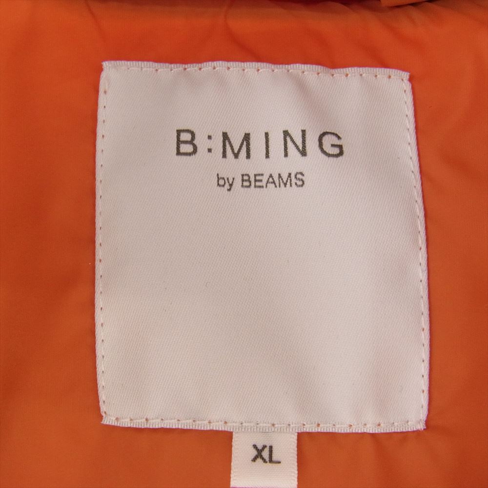 BEAMS ビームス 23AW 92-06-0049 B:MING ビーミング 河田ダウン 撥水 マウンテン ダウンベスト オレンジ系 XL【中古】