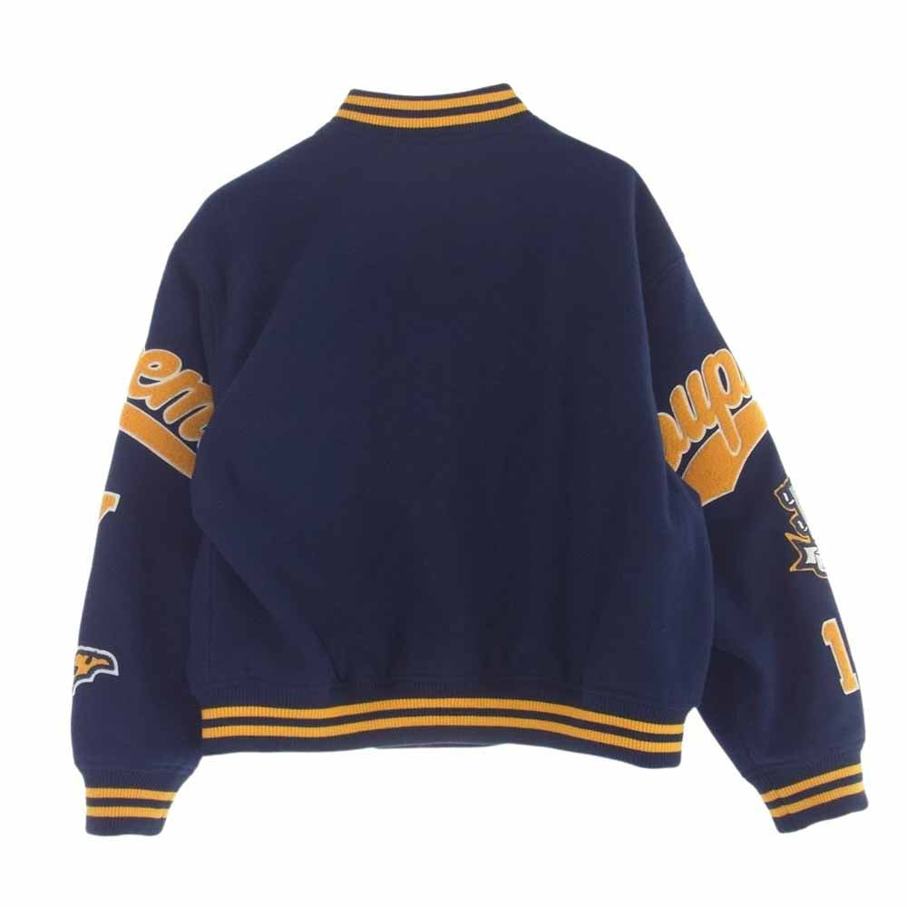 Supreme シュプリーム 24AW Veritas Varsity Jacket パイルワッペン バーシティージャケット スタジアムジャケット スタジャン ブルー系 XL【美品】【中古】