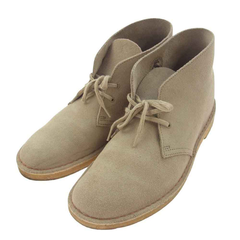 Clarks クラークス 261382357090 desert boot sand suede デザートブーツ サンド スエード スウェード グレー系 UK9【中古】