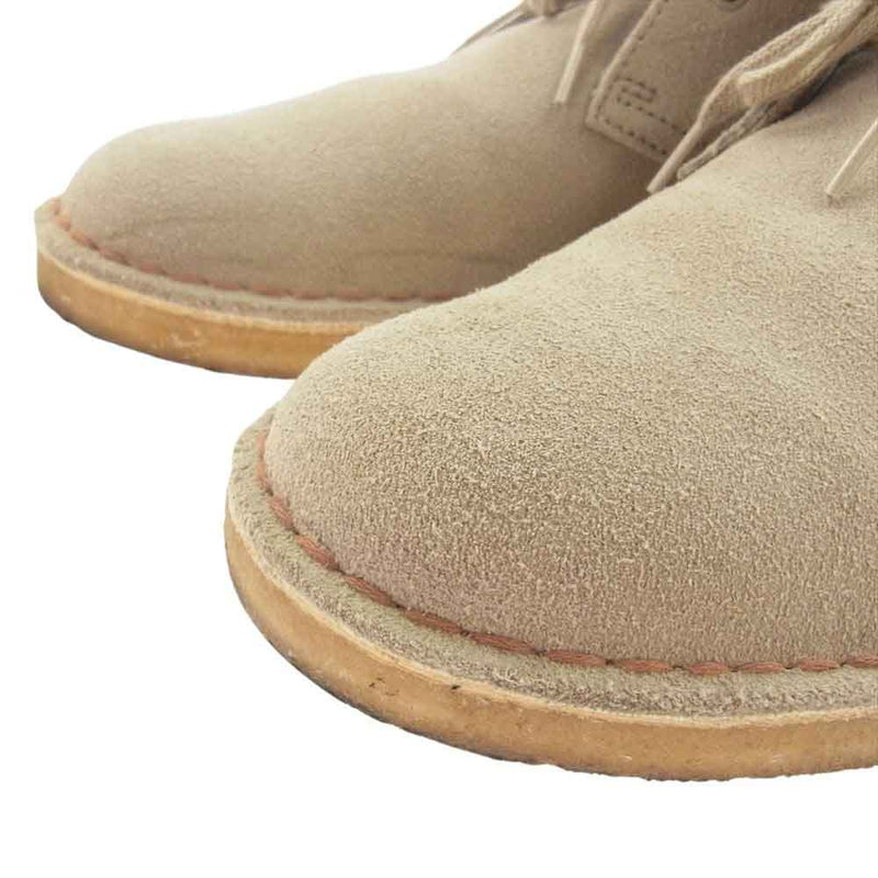 Clarks クラークス 261382357090 desert boot sand suede デザートブーツ サンド スエード スウェード グレー系 UK9【中古】