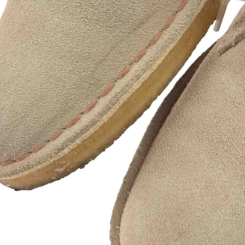 Clarks クラークス 261382357090 desert boot sand suede デザートブーツ サンド スエード スウェード グレー系 UK9【中古】