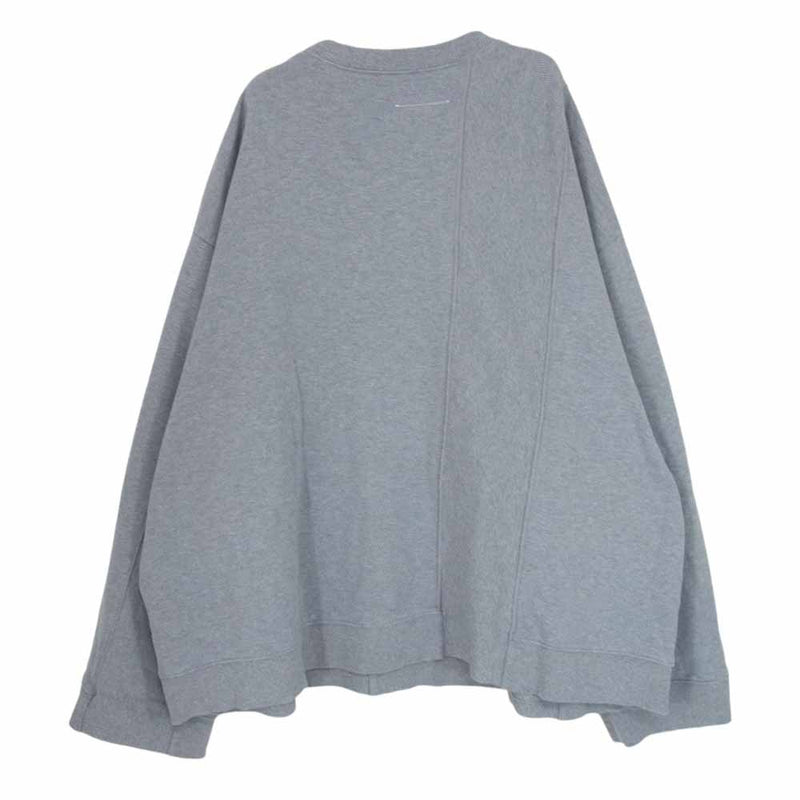 MAISON MARGIELA メゾンマルジェラ 23SS S52GU0197  MM6 エムエムシックス Oversized Sweatshirt オーバーサイズ スウェットシャツ スウェット トレーナー グレー系 M【中古】