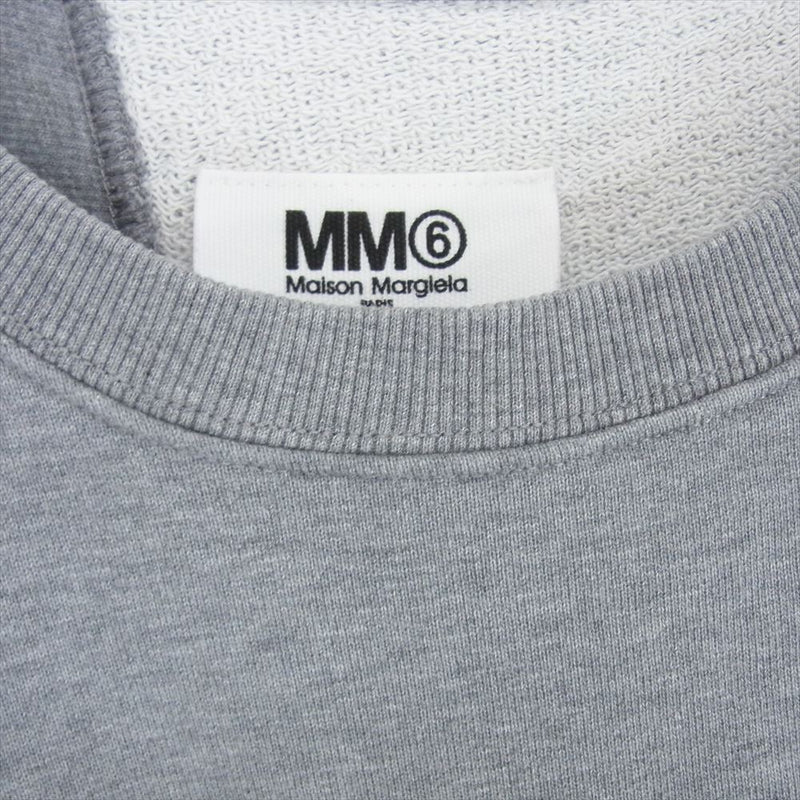 MAISON MARGIELA メゾンマルジェラ 23SS S52GU0197  MM6 エムエムシックス Oversized Sweatshirt オーバーサイズ スウェットシャツ スウェット トレーナー グレー系 M【中古】