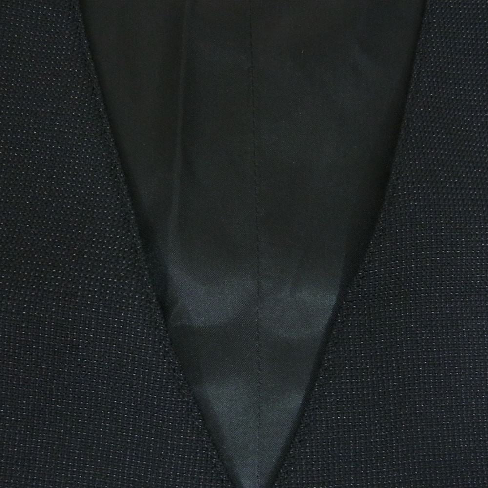 Emporio Armani エンポリオ・アルマーニ U1K020 U1119 異素材切替 ベスト ジレ ブラック系 46【中古】