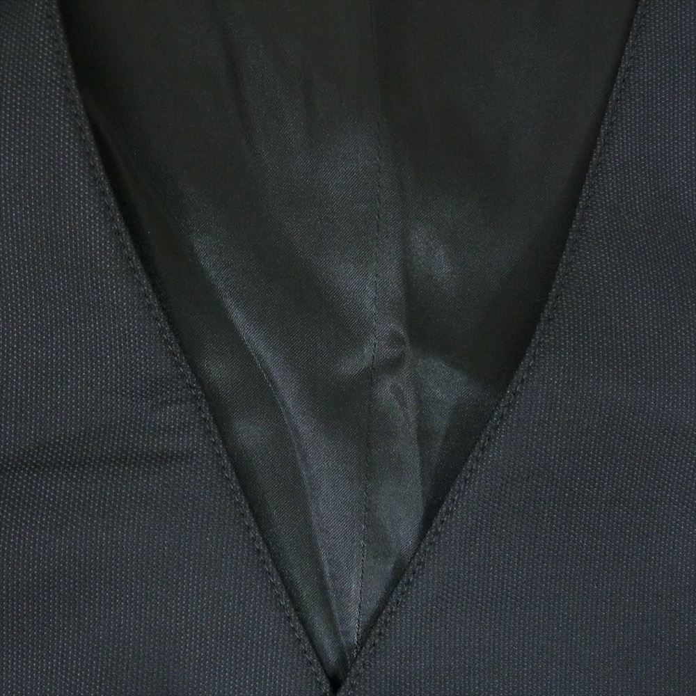 Emporio Armani エンポリオ・アルマーニ U1K020 U1105 異素材切替 ベスト ジレ ブラック系 46【中古】