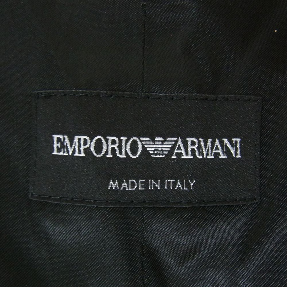 Emporio Armani エンポリオ・アルマーニ U1K020 U1105 異素材切替 ベスト ジレ ブラック系 46【中古】