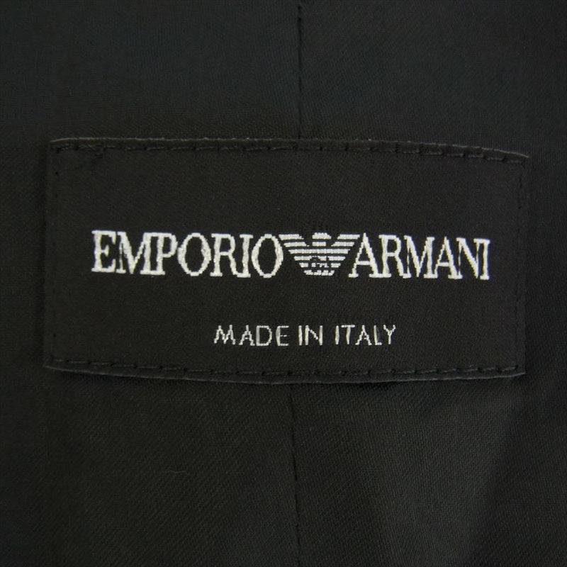 Emporio Armani エンポリオ・アルマーニ U1K020 U1105/U1V18R U1105 ベスト ジレ スラックス パンツ セットアップ ブラック系 ITA 46【中古】