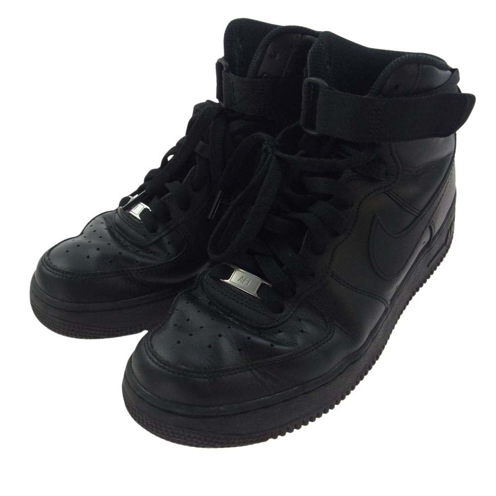 NIKE ナイキ CW2290-001 Air Force 1 High 07 Triple Black エアフォース1 ハイ 07 トリプル ブラック スニーカー ブラック系 27cm【中古】