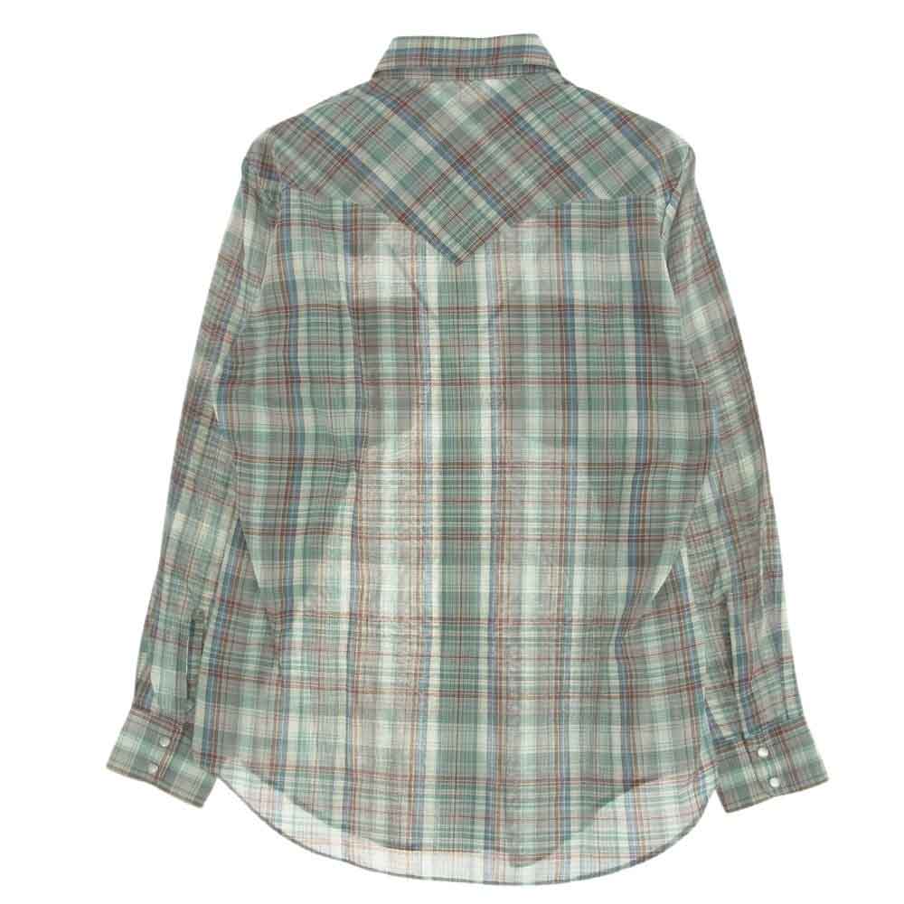 Levi's リーバイス チェック ウエスタンシャツ 白タブ ビックE マルチカラー系 M【中古】