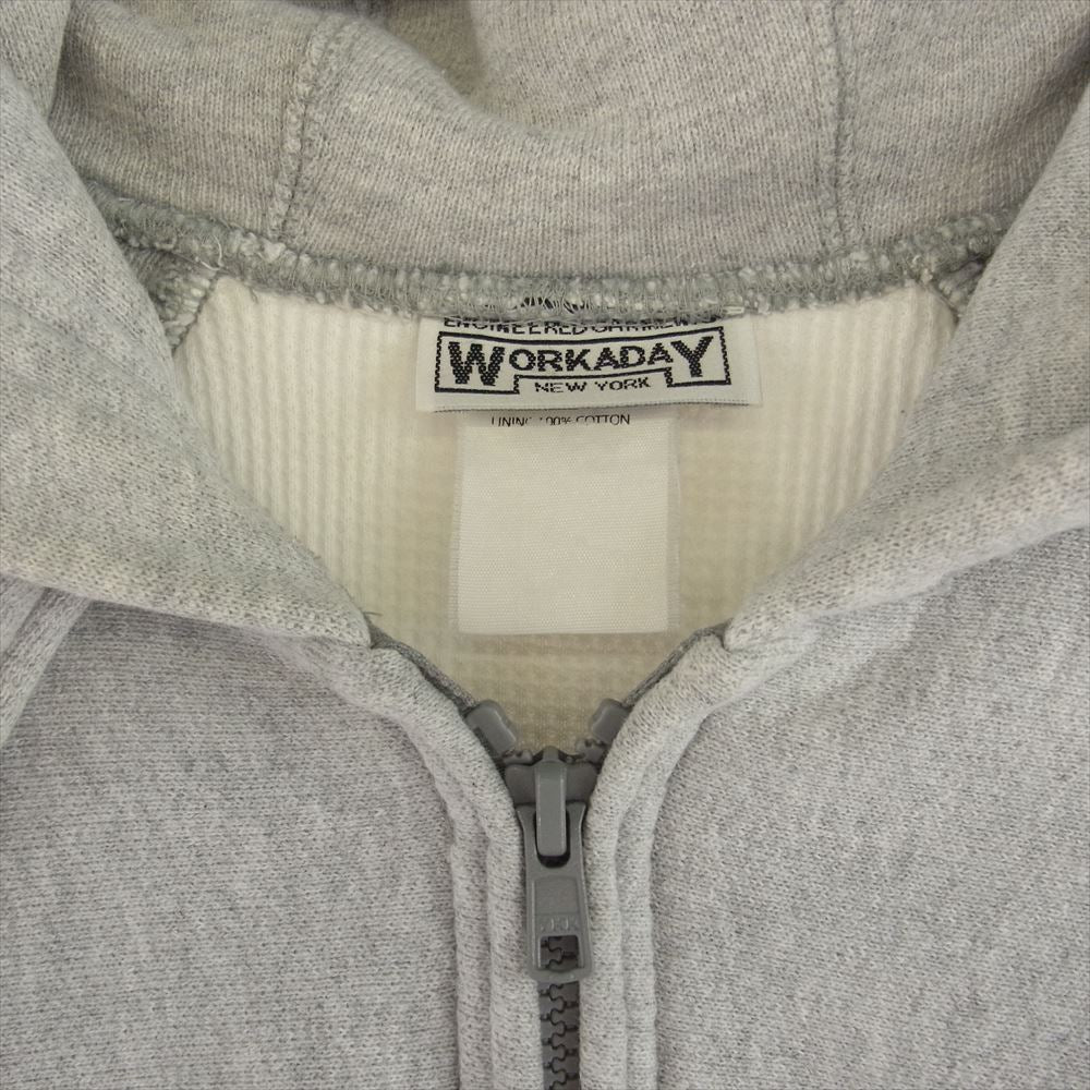 Engineered Garments エンジニアードガーメンツ EG WORKADAY ワーカデイ ジップパーカー 裏サーマル オフホワイト系 M【中古】