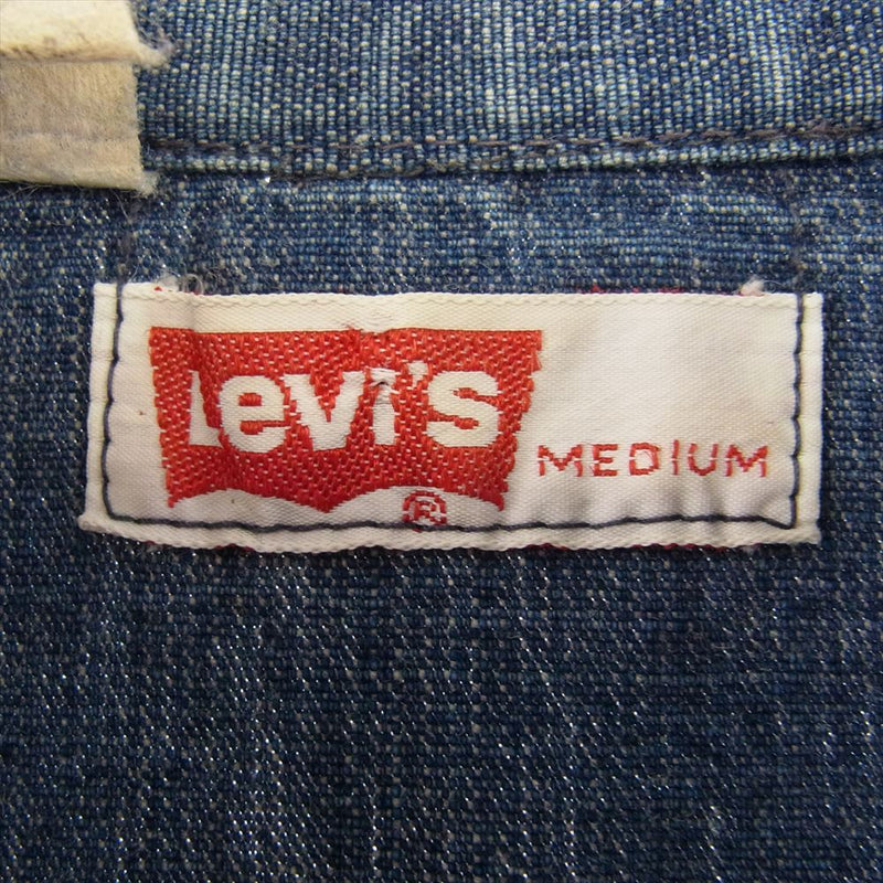 Levi's リーバイス デニムシャツ オレンジタブ インディゴブルー系 M【中古】