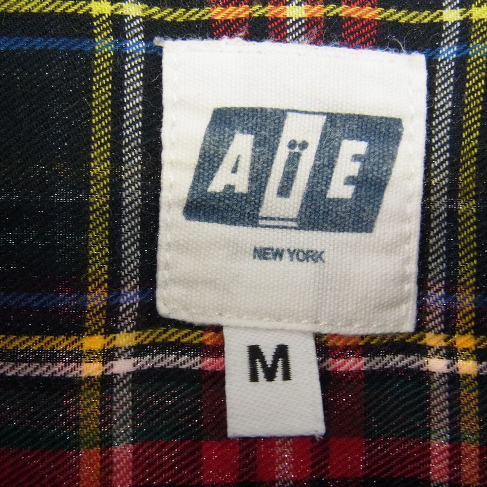 エーアイイー ペインターシャツ 長袖チェックシャツ マルチカラー系 M【中古】