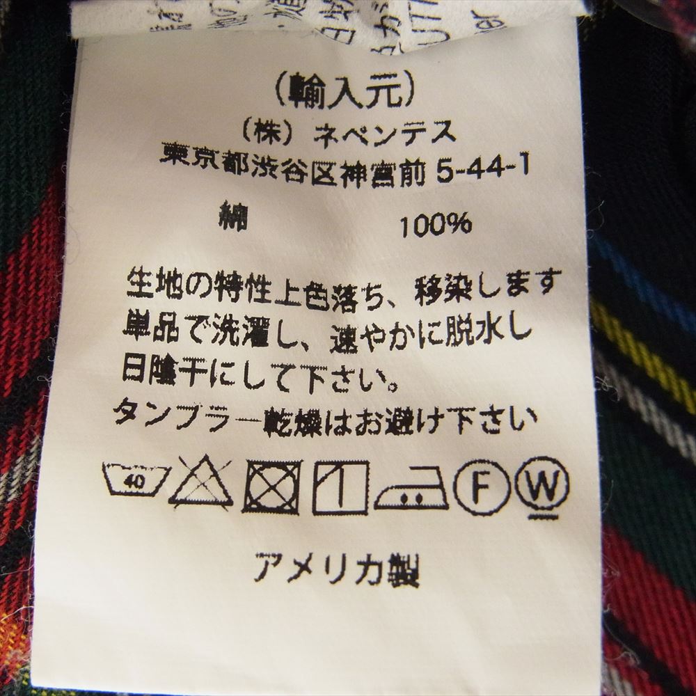 エーアイイー ペインターシャツ 長袖チェックシャツ マルチカラー系 M【中古】