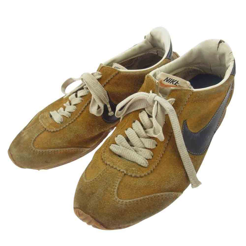 NIKE ナイキ 70s  80s オセアニアスエード ゴールド 観賞用 ヴィンテージ ローカット スニーカー イエロー系 26.5cm【中古】