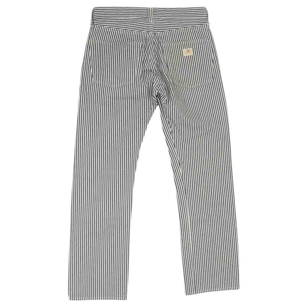 SUGAR CANE シュガーケーン HICKORY STRIPE 5POCKET PANTS ヒッコリーストライプ 5ポケット パンツ ネイビー系 30【美品】【中古】