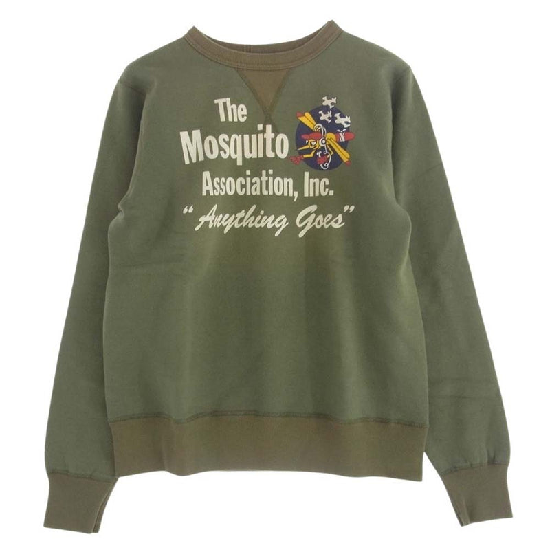 Buzz Rickson's バズリクソンズ MOSQUITO CLUB 前V スウェット カーキ系 M【中古】