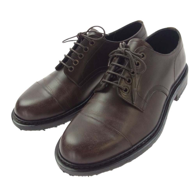 イオフム E-102G artizan derby shoes アルチザン ダービー シューズ ブラウン系 6 1/2【美品】【中古】