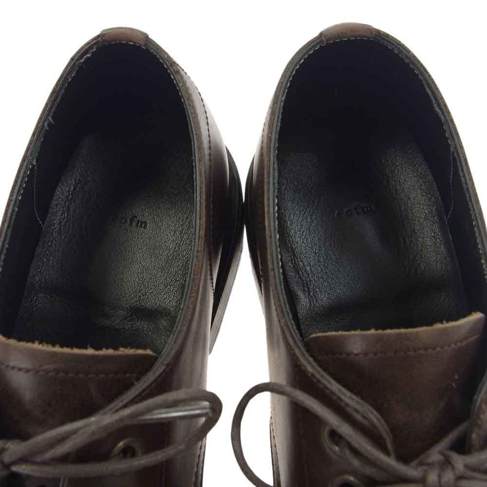 イオフム E-102G artizan derby shoes アルチザン ダービー シューズ ブラウン系 6 1/2【美品】【中古】