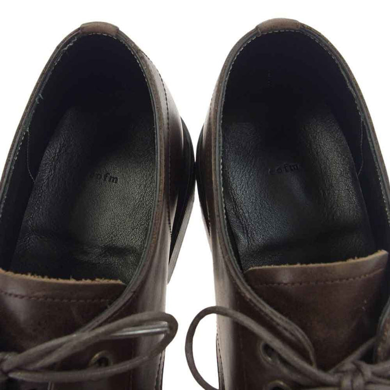 イオフム E-102G artizan derby shoes アルチザン ダービー シューズ ブラウン系 6 1/2【美品】【中古】