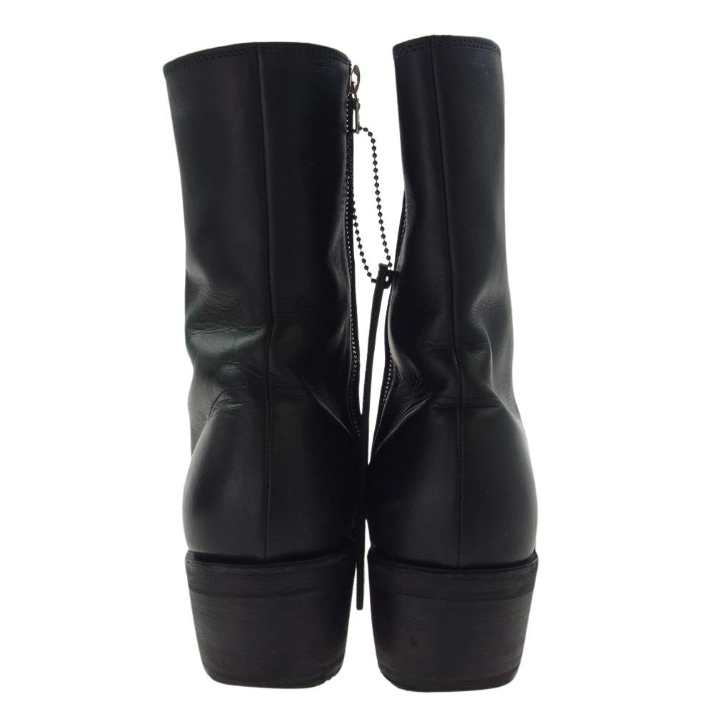 ISAMUKATAYAMA BACKLASH イサムカタヤマバックラッシュ 646-02 GUIDI CALF CRINKLE SIDEZIP BOOTS グイディオイルカーフ 製品シワ加工  サイドジップ ブーツ ブラック系 26【中古】