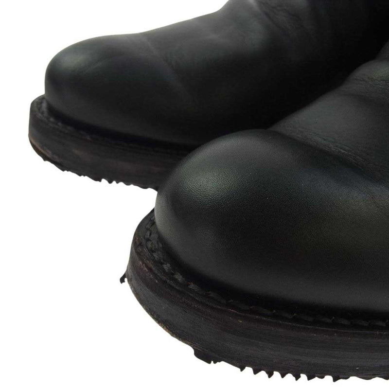 ISAMUKATAYAMA BACKLASH イサムカタヤマバックラッシュ 646-02 GUIDI CALF CRINKLE SIDEZIP BOOTS グイディオイルカーフ 製品シワ加工  サイドジップ ブーツ ブラック系 26【中古】