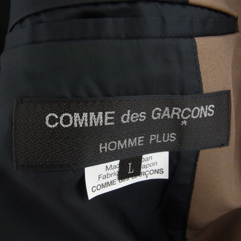 COMME des GARCONS HOMME PLUS コムデギャルソンオムプリュス 24SS PM-C003-051  転写プリント コート ブラウン系 L【新古品】【未使用】【中古】