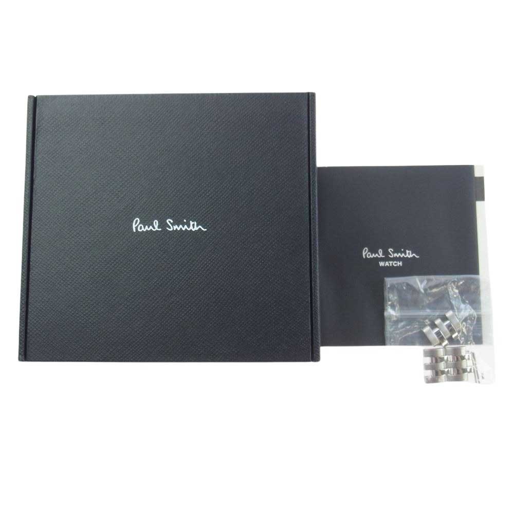 ポールスミス 6521-S087252 the city two counter chronograph シティ ツー カウンター クロノグラフ アナログ クォーツ 腕時計 シルバー系【中古】