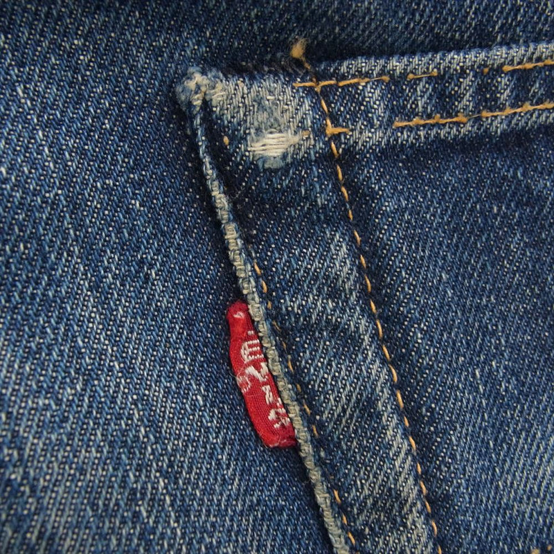 Levi's リーバイス ヴィンテージ 60s 501XX ボタン裏刻印S ギャラ無し センターループずれ デニム パンツ ジーンズ インディゴブルー系【中古】