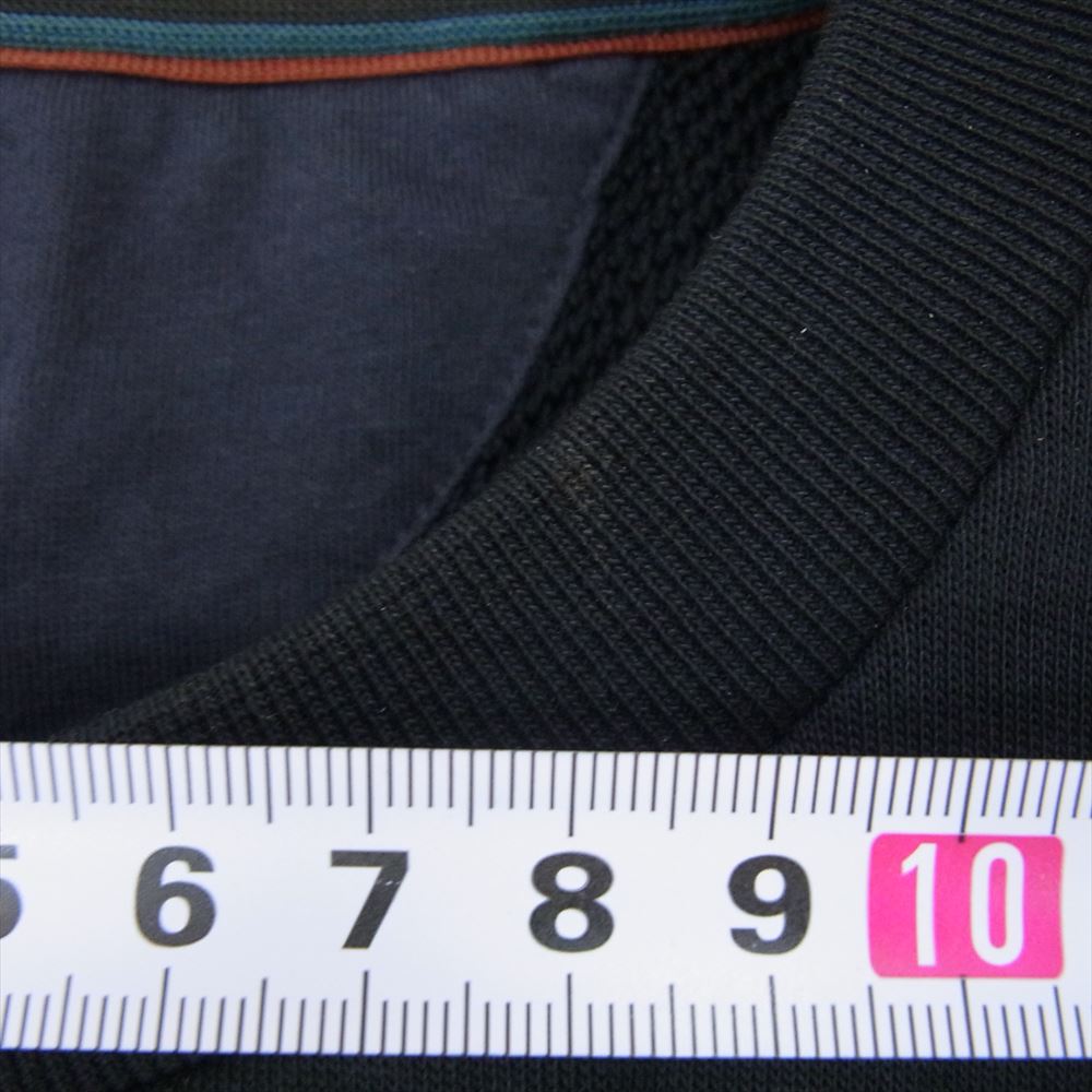 Paul Smith ポール・スミス PF-48-70876 SPLASH SWEAT スプラッシュ ペイント加工 長袖 クルーネック スウェット ブラック系 S【中古】